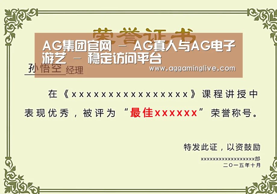 荣誉证书一(图1)